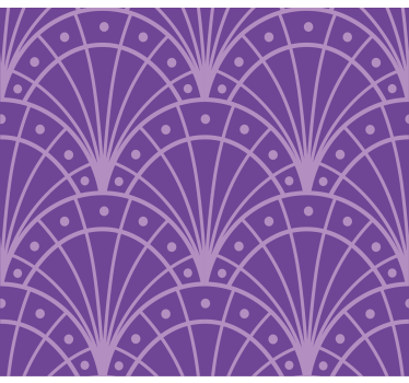 Art Deco Purple Design Living Room Roller Blind - TenStickers