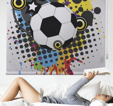 Artistic football sports teenage blind - TenStickers