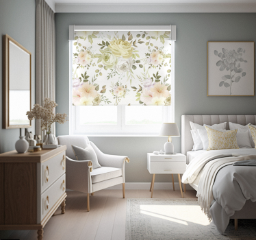 Floral roller blind beautiful floral seamless pattern - TenStickers