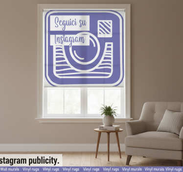 Blind purple our instagram promotion - TenStickers