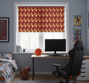 Blind teens basketball game pattern - TenStickers