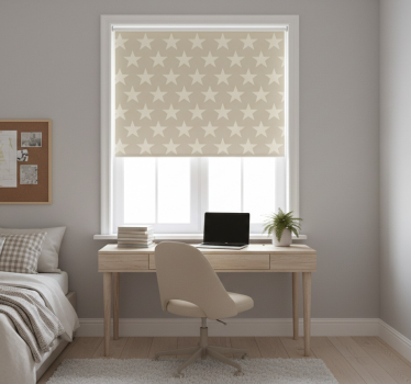 Blind teens beige stars pattern - TenStickers