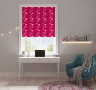 Blind teens fuchsia hearts - TenStickers