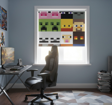Blind teens gaming with pixelated faces - TenStickers