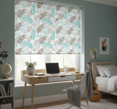 Blind teens green leaves - TenStickers