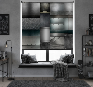 Blind teens metal black blocks design - TenStickers