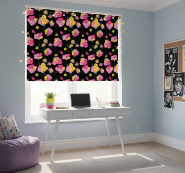 Blind teens neon color flower design - TenStickers