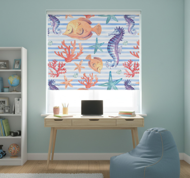 Blind teens ocean creatures tiles - TenStickers