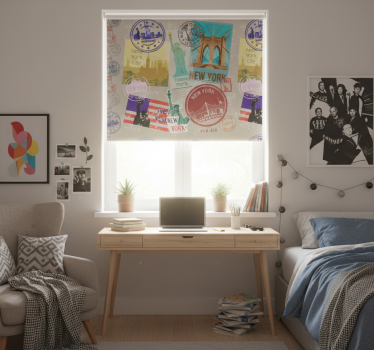 Blind teens old nyc collage art print - TenStickers