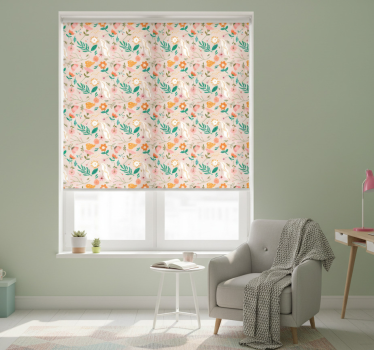 Blind teens pastel delicate flower pattern - TenStickers