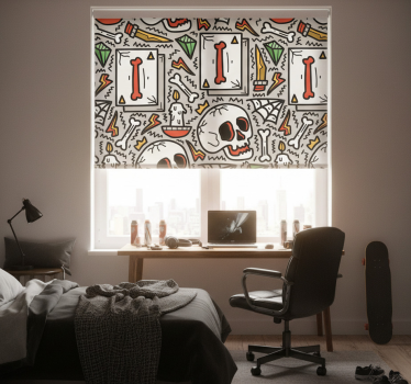 Blind teens skull art - TenStickers
