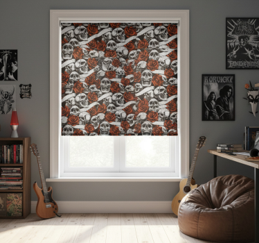 Blind teens skulls and roses design collection - TenStickers