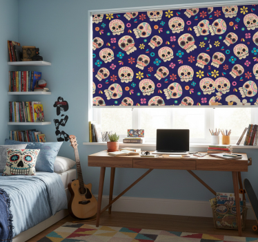 Blind teens sugar skulls - TenStickers