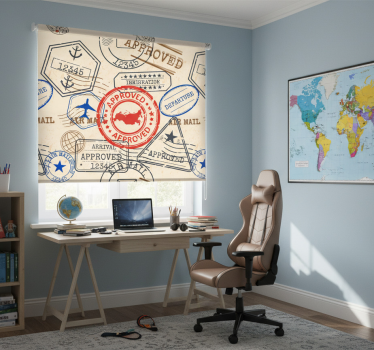 Blind teens travel stamps - TenStickers