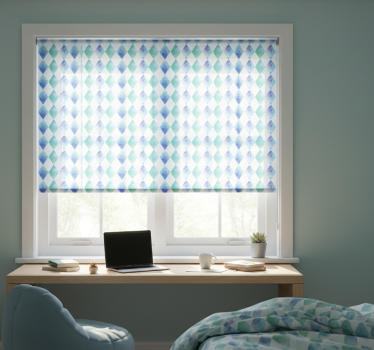 Blind teens watercolor harlequin pattern - TenStickers