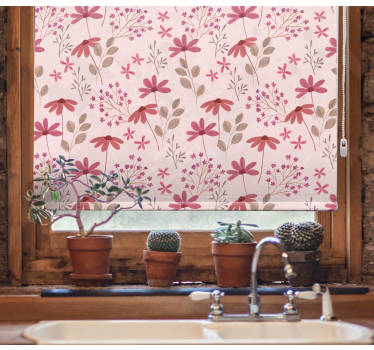 Botanical Arrangement Joy blind flowers and plants - TenStickers