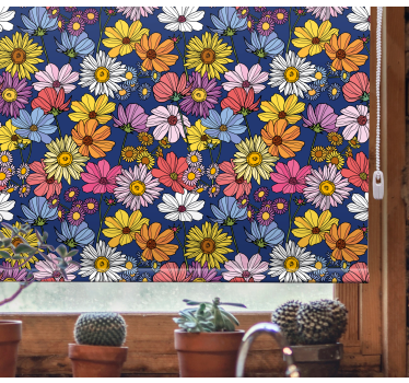 Colorful spring arrangement blind flowers and plants - TenStickers