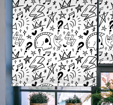 Cool signs pattern Teenage blind - TenStickers
