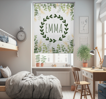 laurel wreath custom Childrens blind - TenStickers