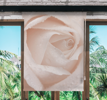 Delicate Rose Petal floral roller blind - TenStickers