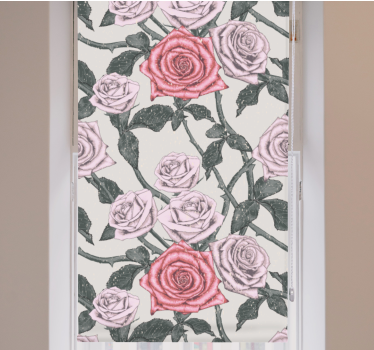 Elegant Rose Arrangement blind flowers and plants - TenStickers