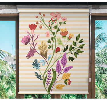 Floral Arrangement blind flowers and plants - TenStickers