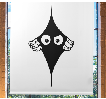 Funny monocolor peeking eyes teenage blind - TenStickers