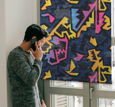 Geometric Graffiti Teenage blind - TenStickers
