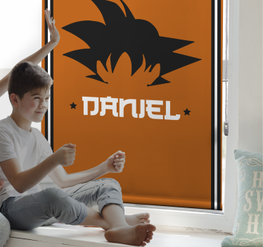 Goku Customizable orange blind - TenStickers