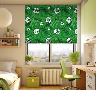Skull pattern blind for teenage blind - TenStickers
