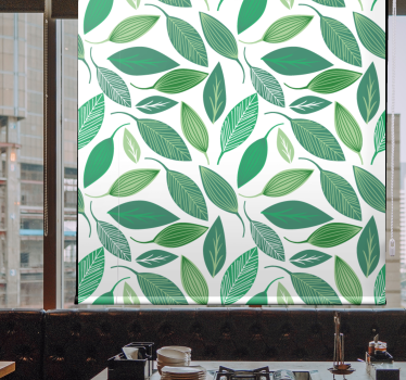 Lively Green Leaves blind flowers and plants - TenStickers