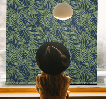 Lush Fern Pattern blind flowers and plants - TenStickers