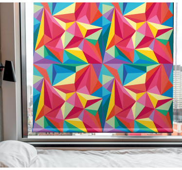 Multicolor geometric image teenage blind - TenStickers