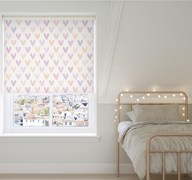 Pastel Heart Pattern teenage blind - TenStickers