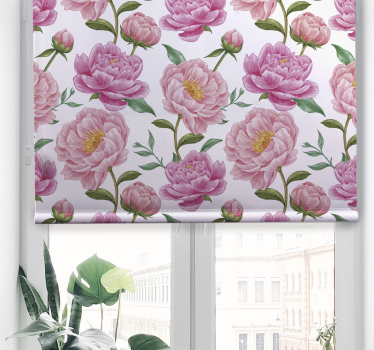 Pink flower retro vintage blind - TenStickers