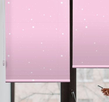 Starry pink pattern teenage blind - TenStickers