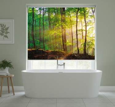 Tree blind for natural light in forest - TenStickers