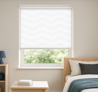 White and grey waves blind teens - TenStickers