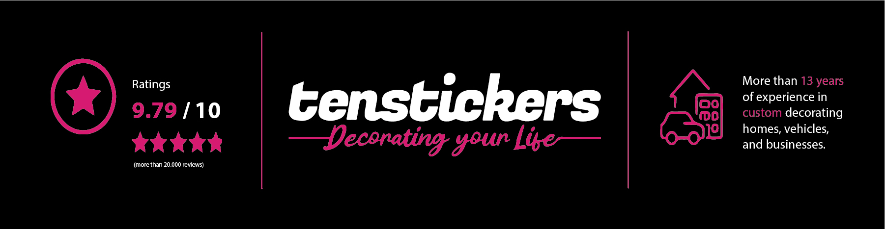 Tenvinilo decorates your life. Rating 9.77/10 (over 20,000 reviews).