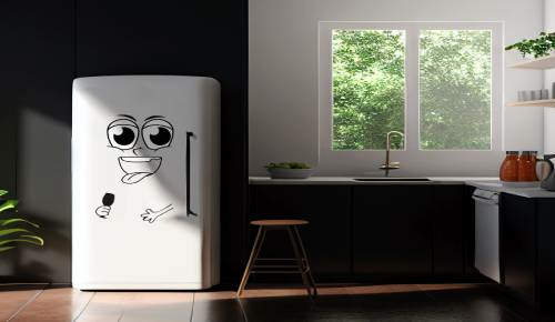 Stickers refrigerator 