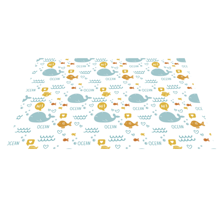 Colorfull and happy ocean fish placemats - TenStickers