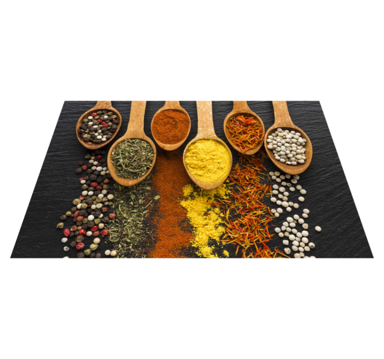 Spice assortment modern placemats - TenStickers