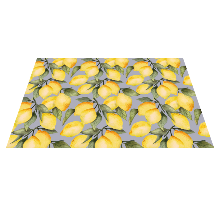 Lemon Themed Motif original placemat - TenStickers