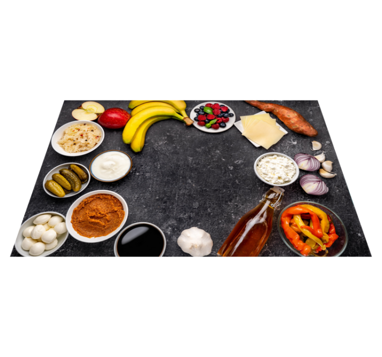 Tasty supper prep Vinyl placemats - TenStickers