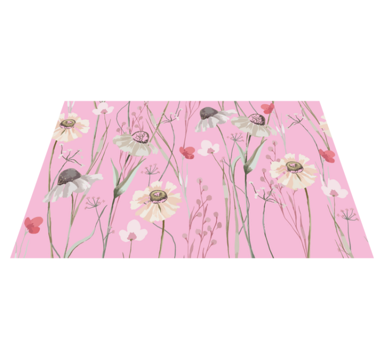 Floral Pink Pattern original placemat - TenStickers