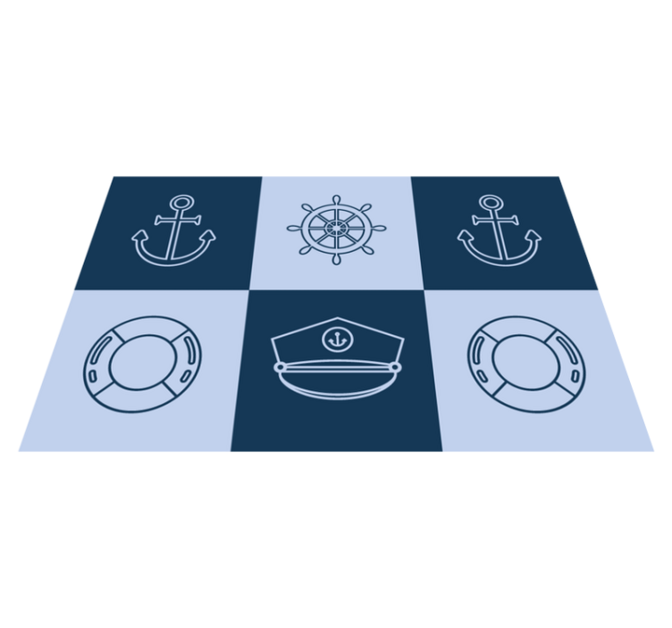Nautical Symbols Mat original placemat - TenStickers
