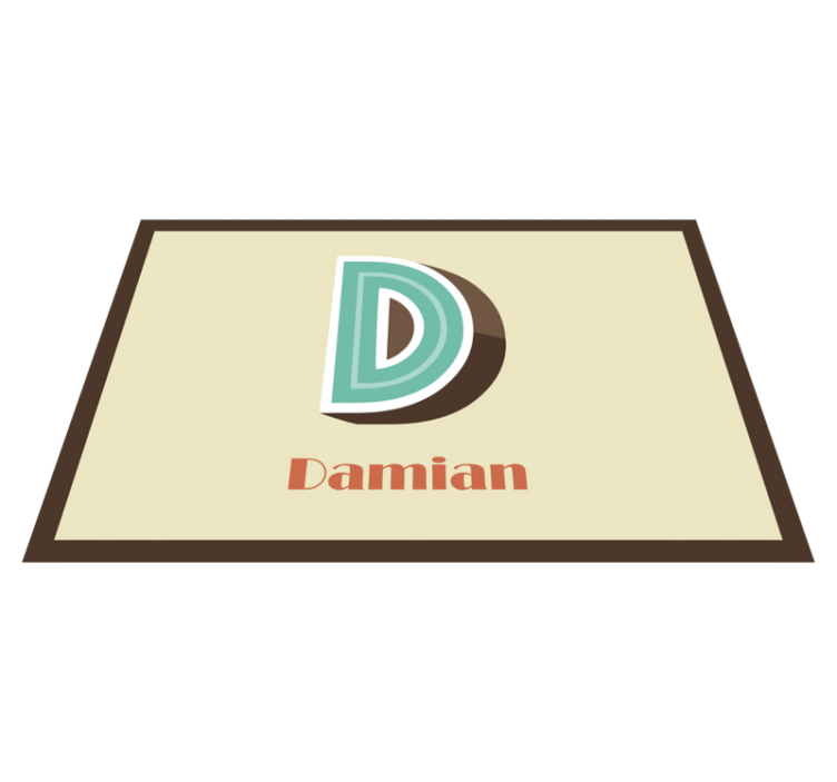 3D letter and  personalized name placemats - TenStickers