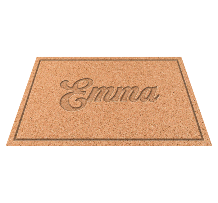 Personalized cork placemats with textures - TenStickers