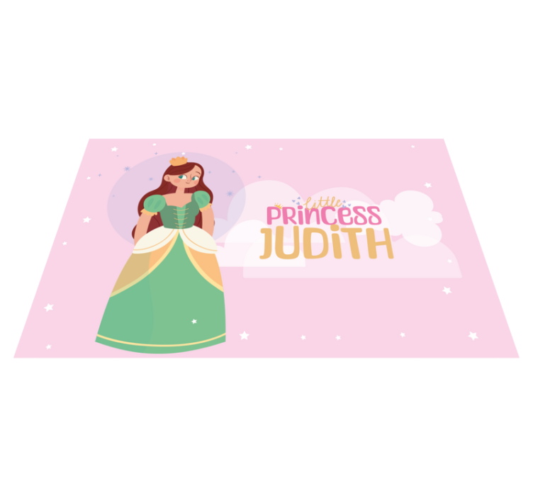 Little princess personalised name kids placemat - TenStickers