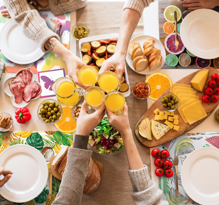 Original placemat citrus fruit display - TenStickers